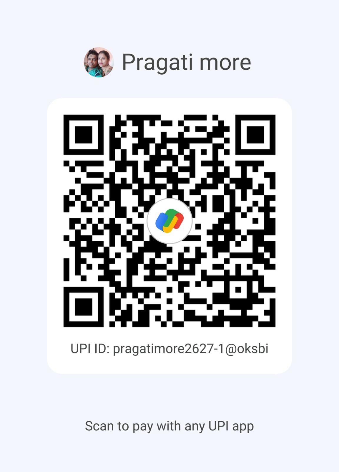 UPI QR code — Pragati More